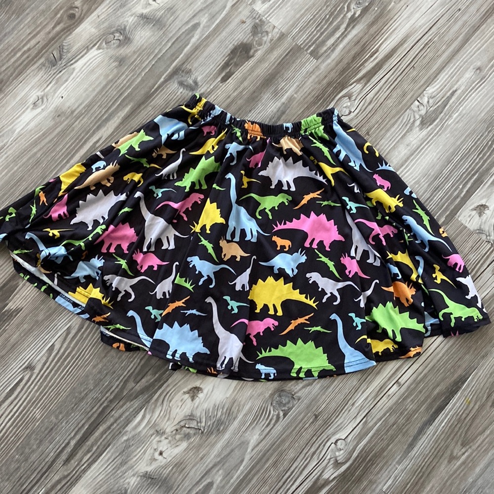 Neon Dinos Midi Skirt
